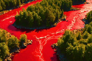 As águas do Rio Nilo se transformaram em sangue humano de verdade?